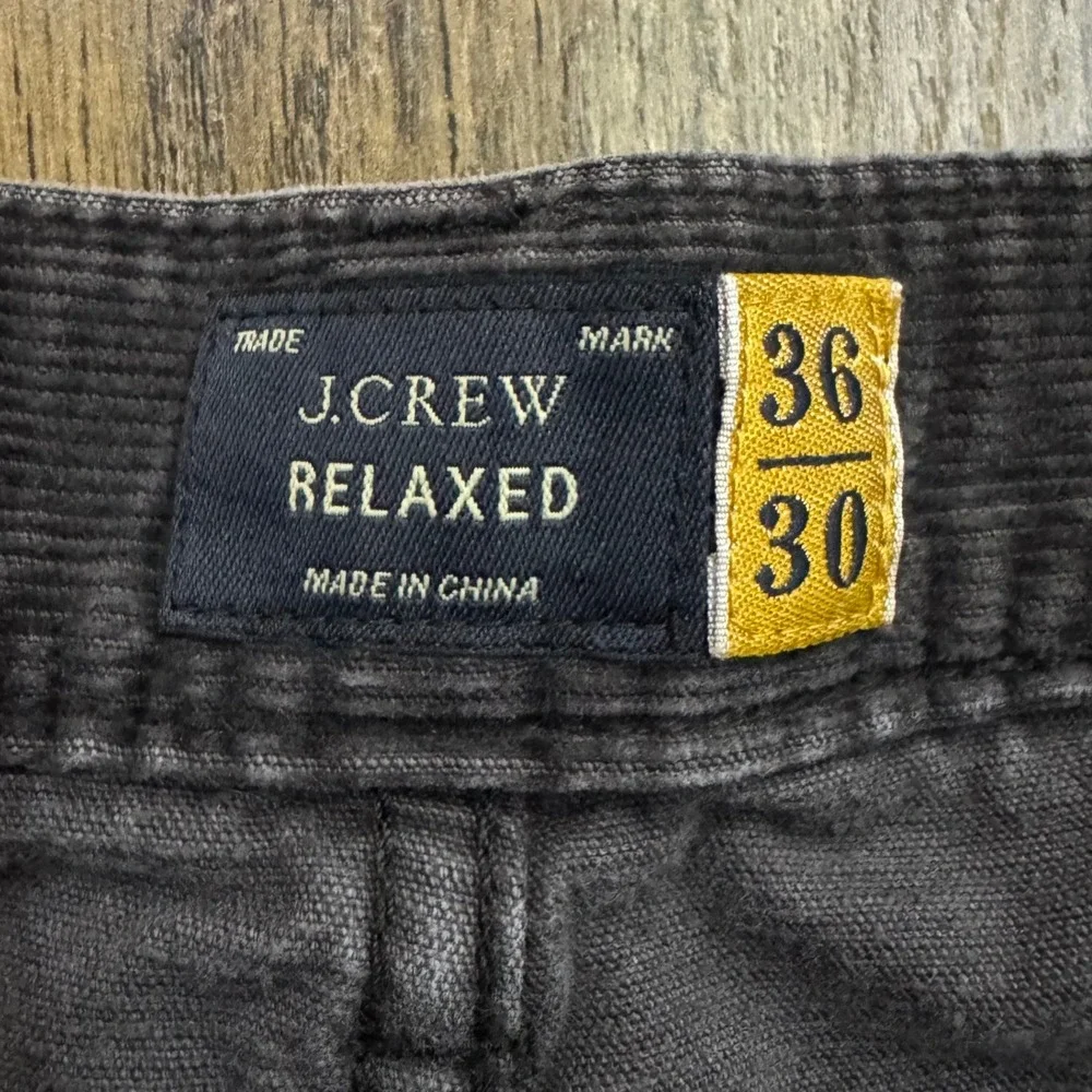 J. Crew Relaxed Fit Corduroy Pants Mens 36 Brown Cotton Straight Casual Gorpcore